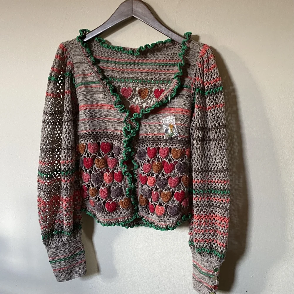 FREE PEOPLE | Heart Eyes Cardigan - Picture 8 of 12